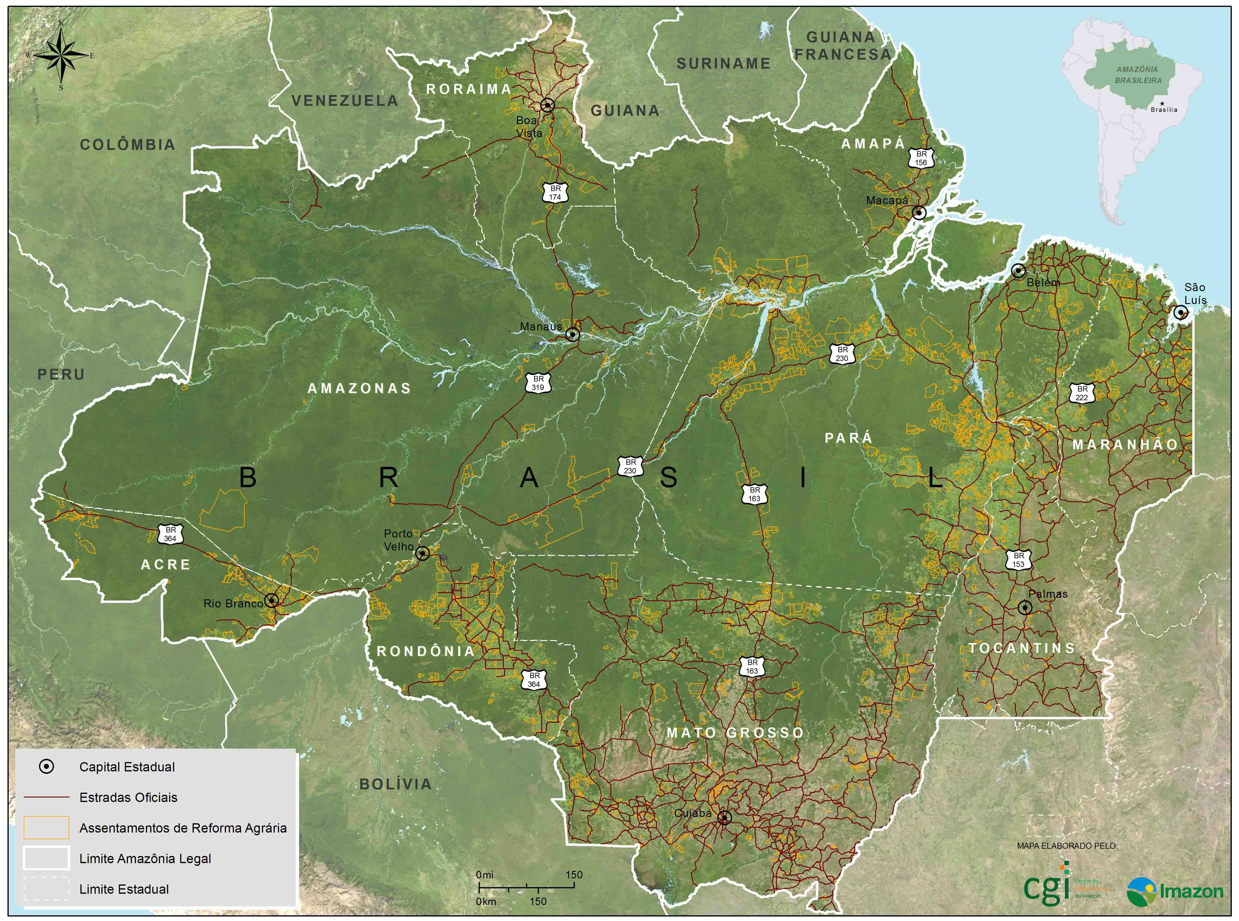 Mapa Da Amazonia 8546